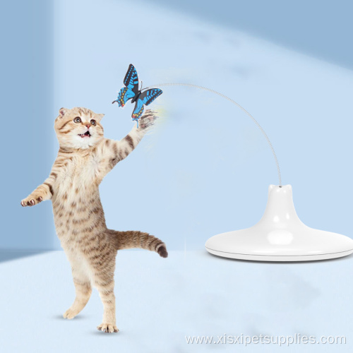 Funny Exercise Electric Flutter Rotating Kitten Toys
